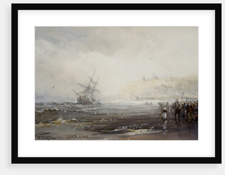 Wreck at Whitby, c.1870 by Frank Wesley
