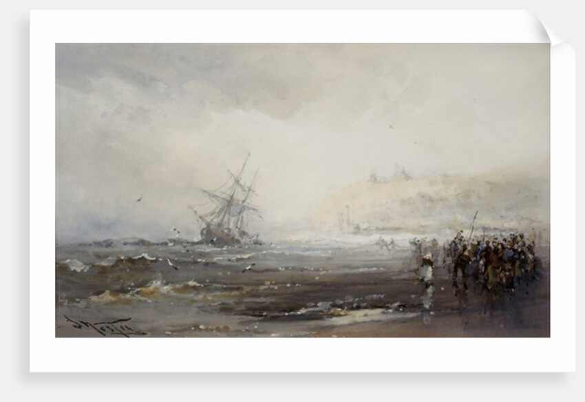 Wreck at Whitby, c.1870 by Frank Wesley