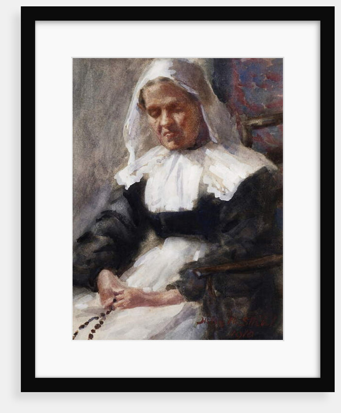 Nun Saying her Rosary, 1910 by Helen M. Stiebel