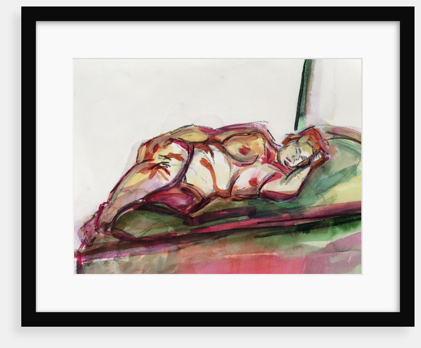 Fat Sleeping Nude, 2015 by Julie Held
