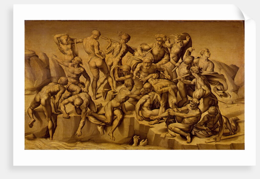 The Battle of Cascina, or The Bathers, after Michelangelo, 1542 by Aristotile da Sangallo