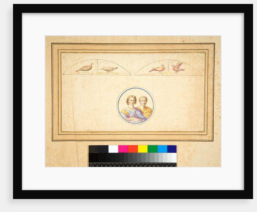 Husband and wife in central circle by Pietro Santi Bartoli