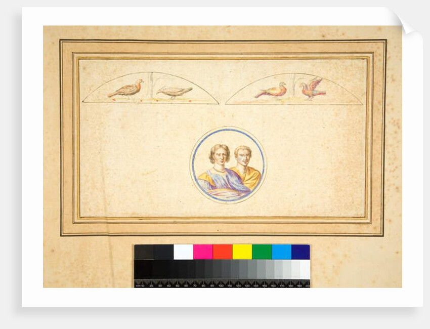 Husband and wife in central circle by Pietro Santi Bartoli