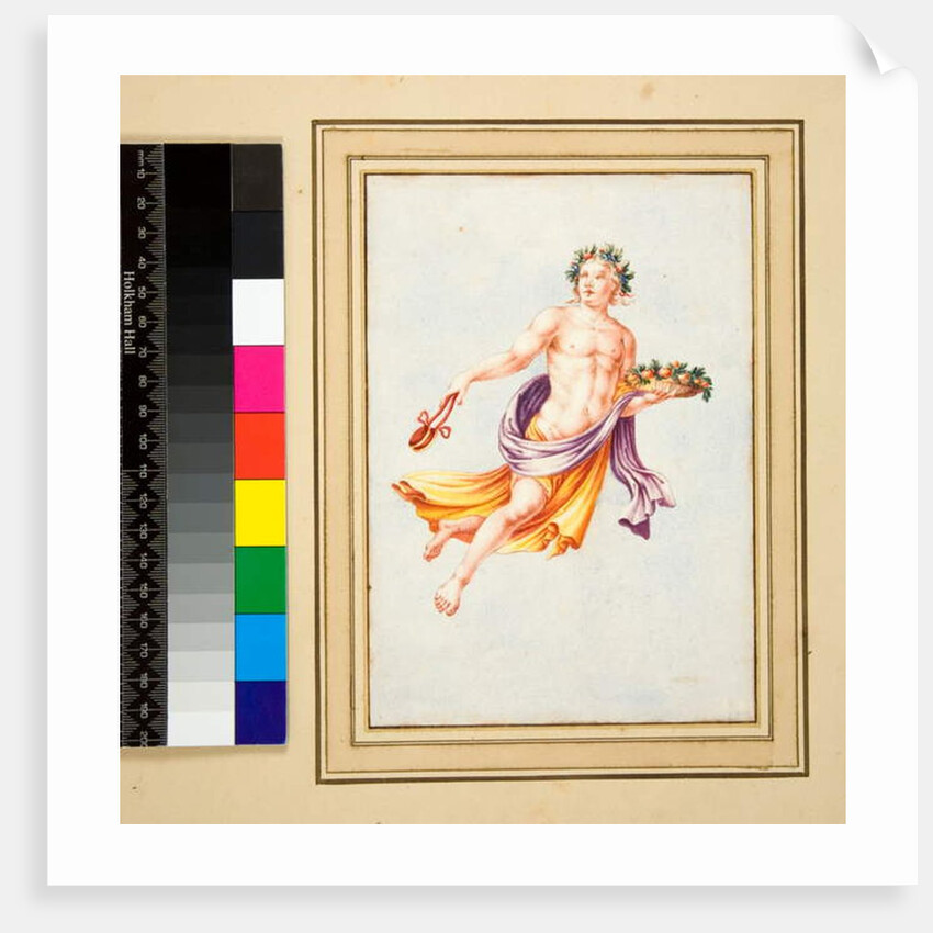 Male Figure with garland of leaves by Pietro Santi Bartoli