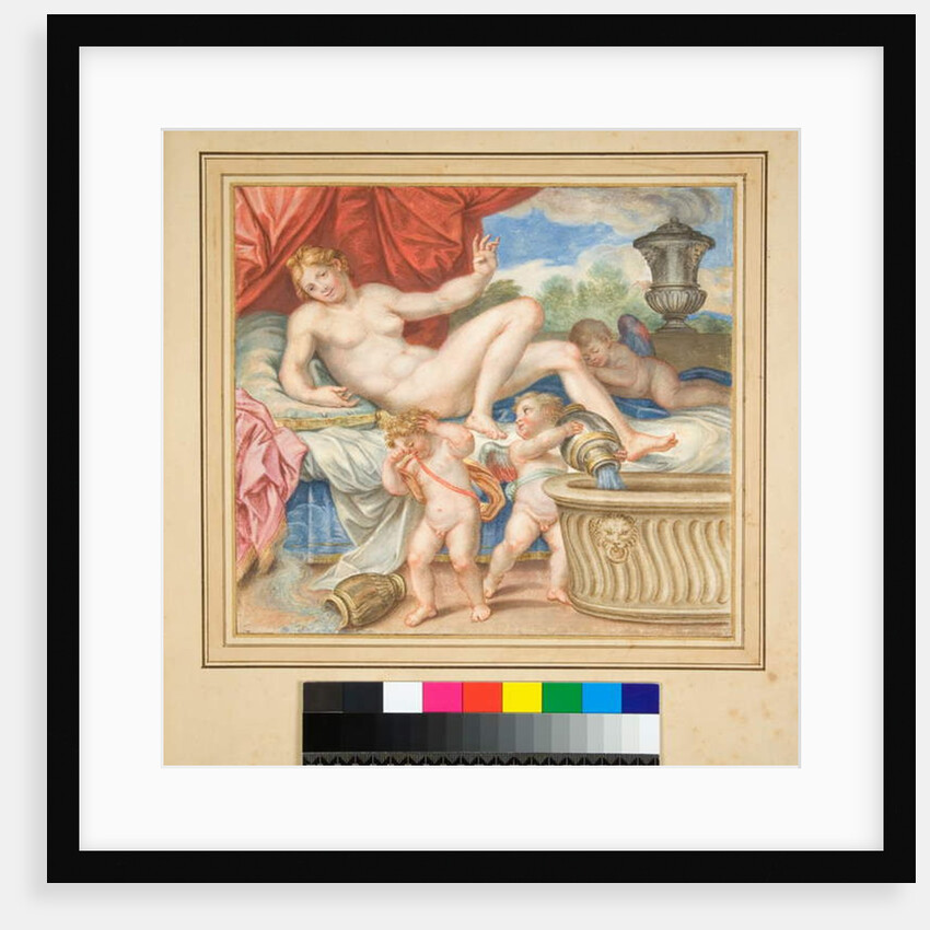 Recumbent Danae with the Cupids Shown by Pietro Santi Bartoli