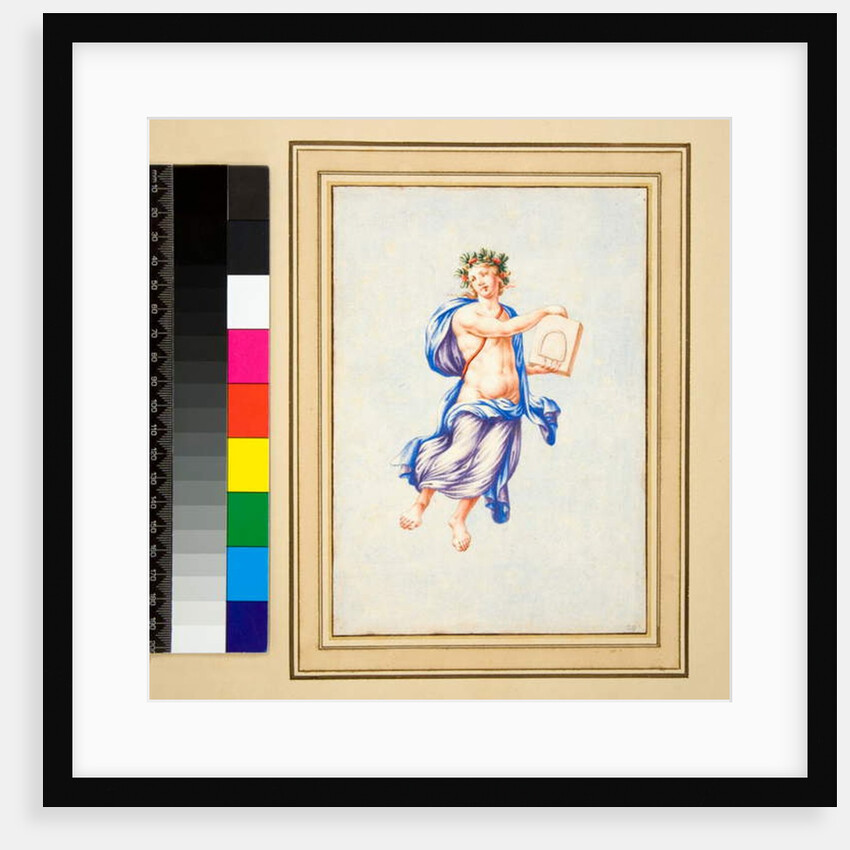 Male figure hovering by Pietro Santi Bartoli