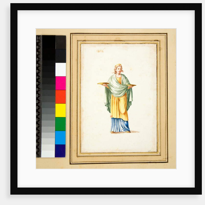 Female figure on pedestal by Pietro Santi Bartoli