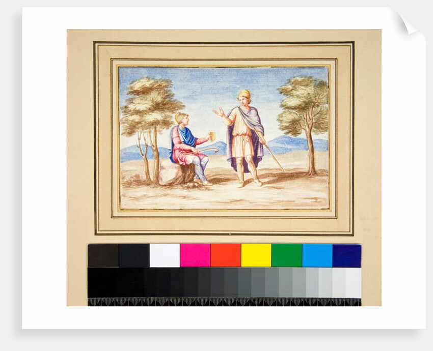 Two men in Phrygain Caps by Pietro Santi Bartoli