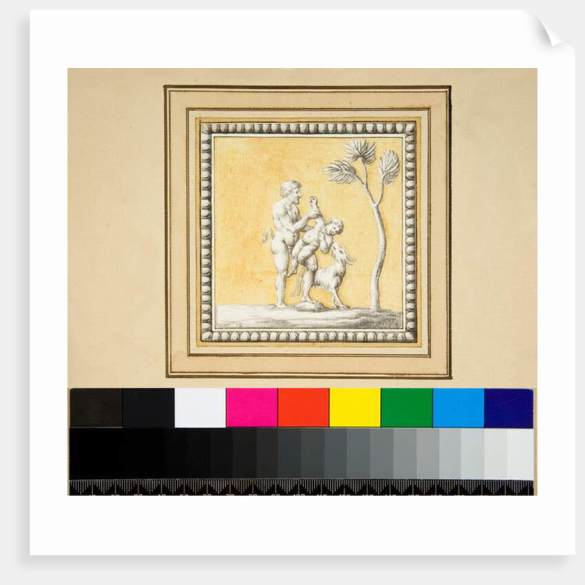 Three silver panels from the front of a wooden chest by Pietro Santi Bartoli