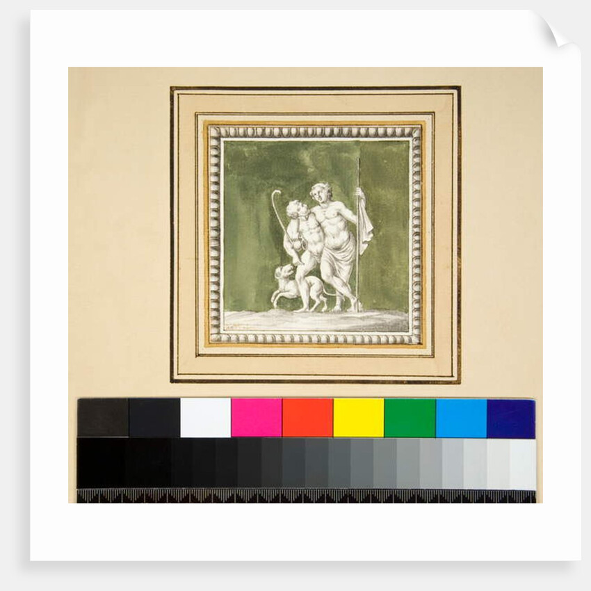 Three silver panels from the front of a wooden chest by Pietro Santi Bartoli