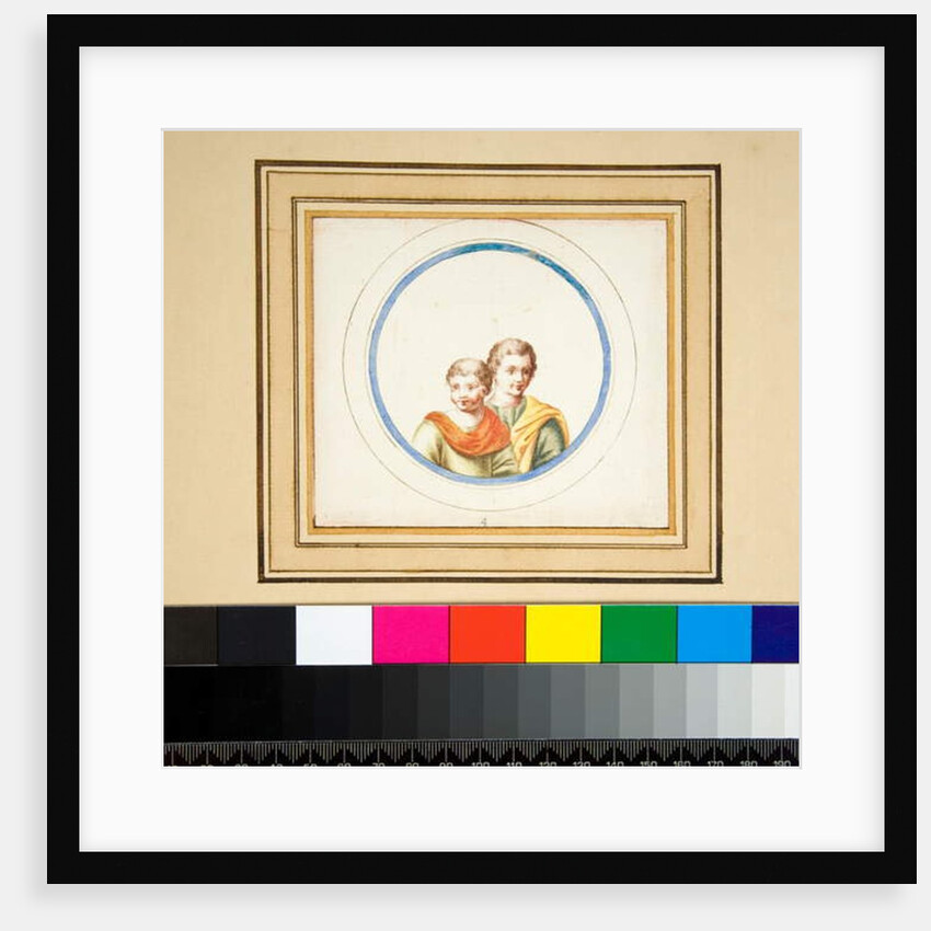 Husband and wife in central circle by Pietro Santi Bartoli