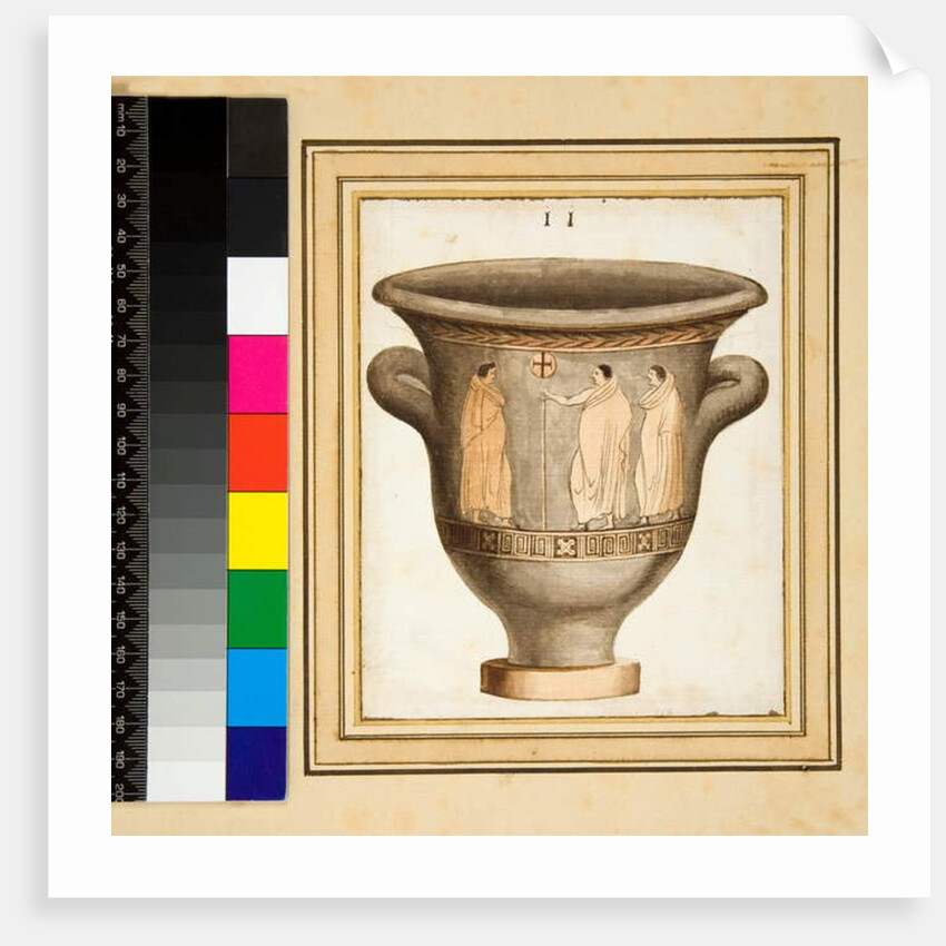 A red figured vase by Pietro Santi Bartoli