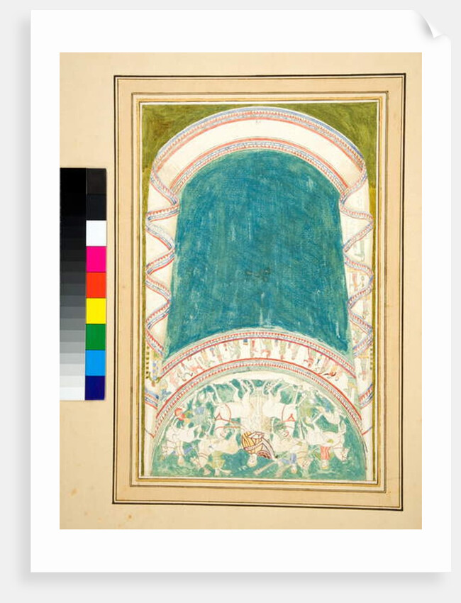 Copy of a mosaic of a charioteer by Pietro Santi Bartoli