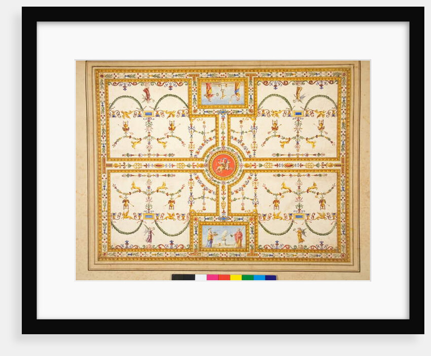 An unidentified ceiling painting by Pietro Santi Bartoli