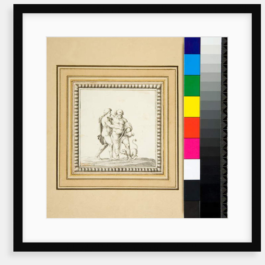 Three silver panels from the front of a wooden chest by Pietro Santi Bartoli