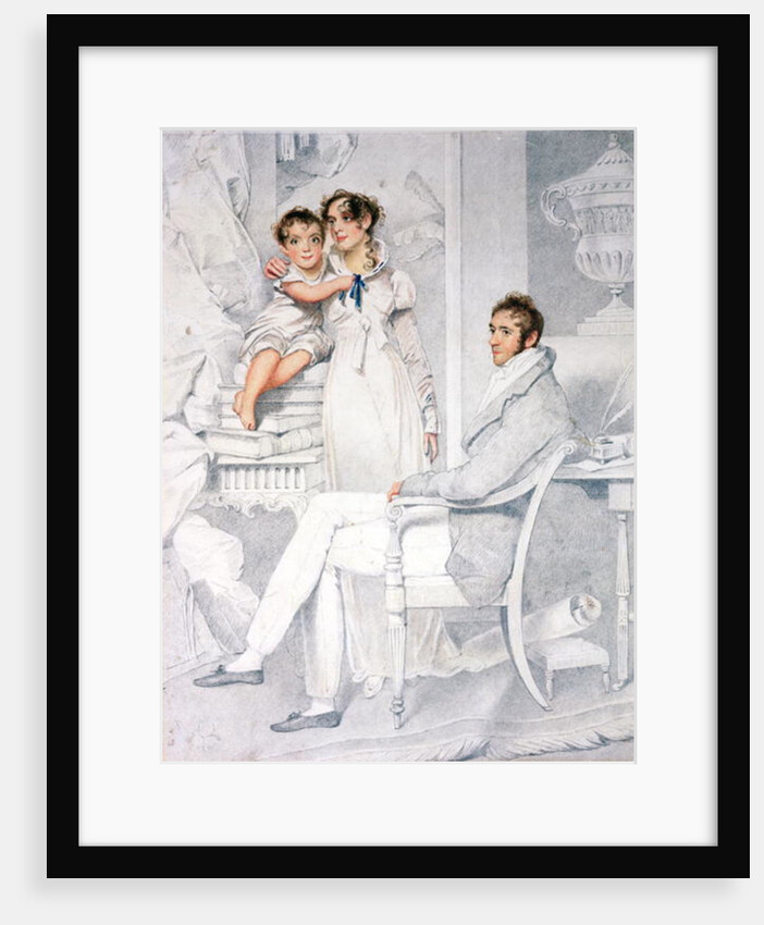Mr and Mrs Richmond Thackeray and their son, William Makepeace Thackeray 1814 by George Chinnery