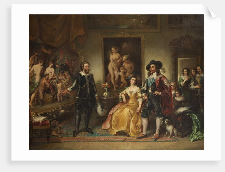 Rubens Presenting His Picture 'Peace and War' to Charles I, 1858–71 by Ambrosini Jerôme