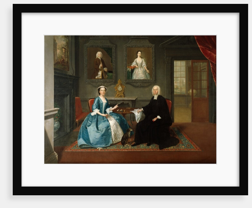 Reverend Streynsham Master and his wife, Margaret of Croston, Lancashire, 1743-44 by Arthur Devis