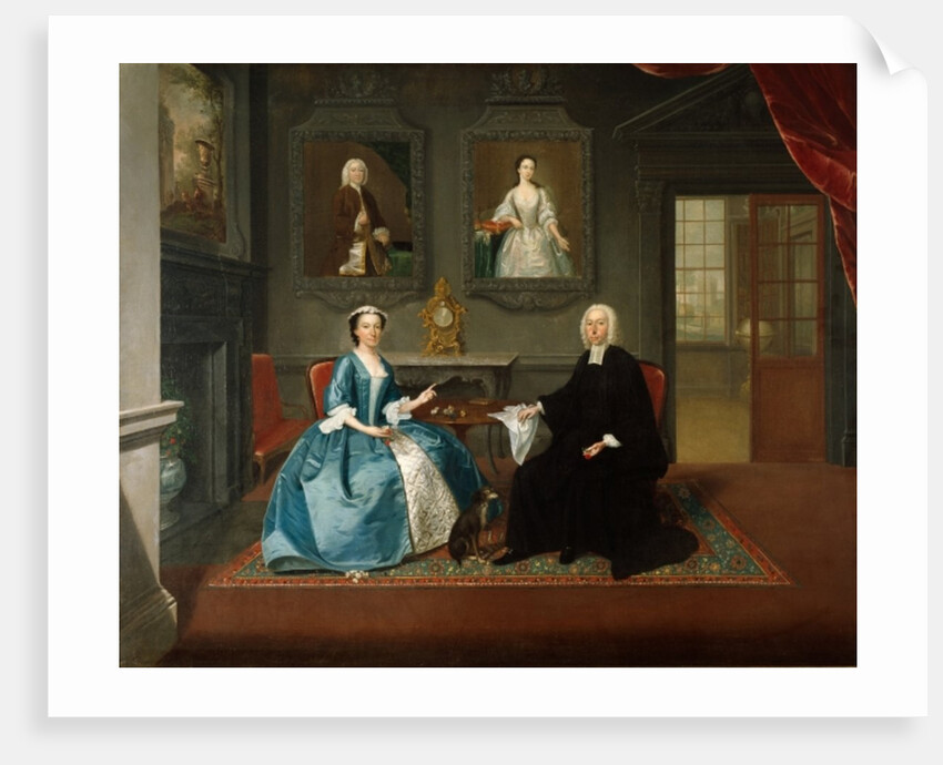Reverend Streynsham Master and his wife, Margaret of Croston, Lancashire, 1743-44 by Arthur Devis