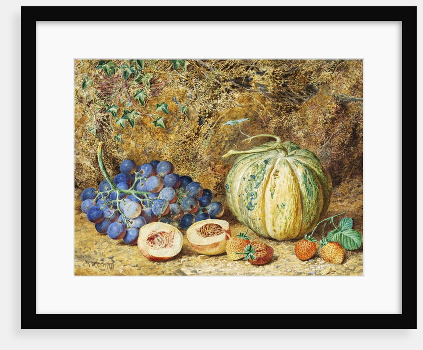 Grapes and Strawberries, 1877 by Thomas Collier