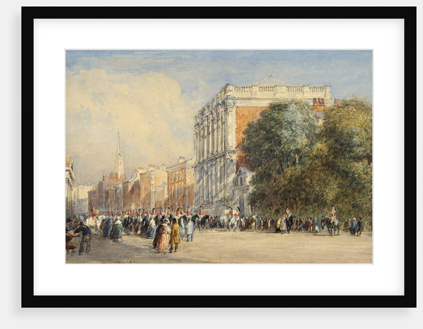 Old Whitehall with the Life Guards, 1831 by David Cox