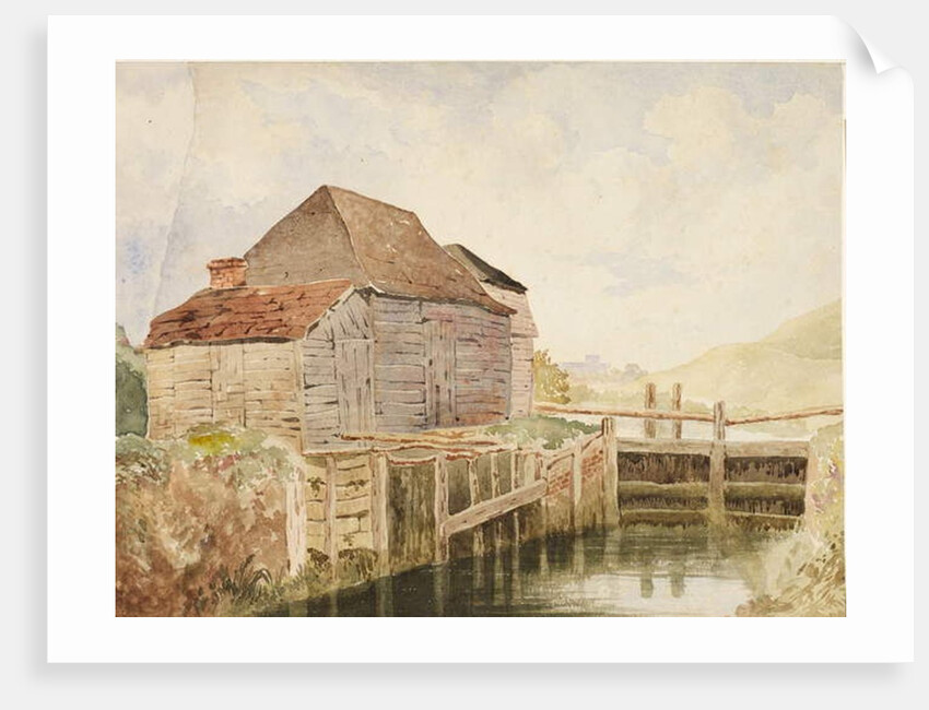 Old Mill and Lock Gates, c.1820-40 by William Henry Hunt