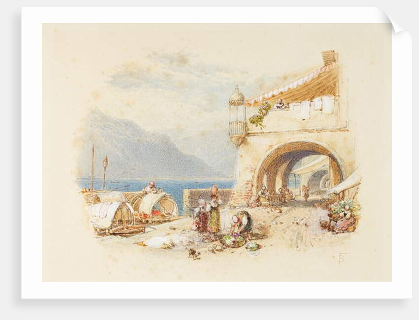 Bellagio, Lake Como, c.1850-75 by Myles Birket Foster