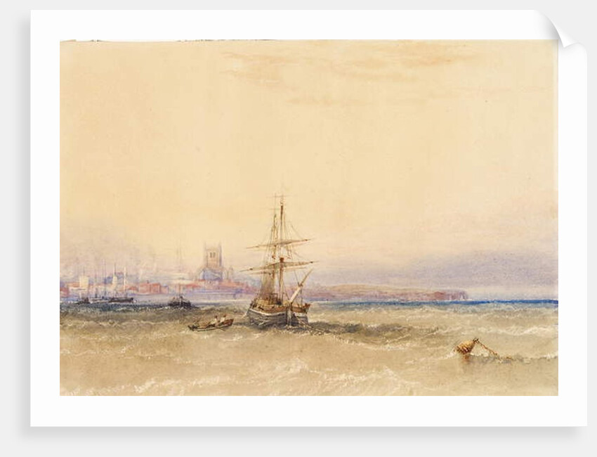Morning, Hartlepool by Anthony Vandyke Copley Fielding