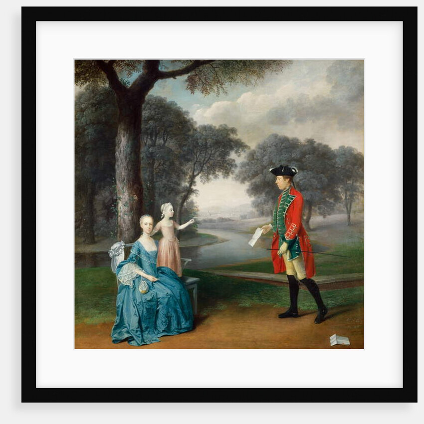 Francis Vincent, his wife Mercy, and daughter Ann, of Weddington Hall, Warwickshire, 1763 by Arthur Devis