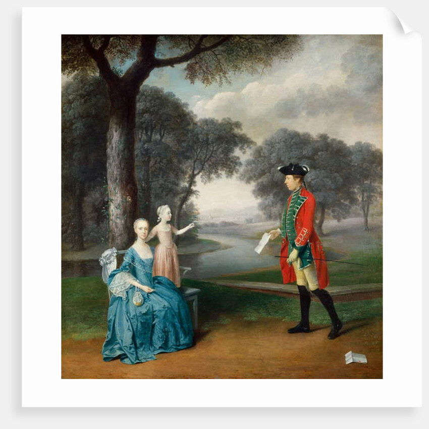 Francis Vincent, his wife Mercy, and daughter Ann, of Weddington Hall, Warwickshire, 1763 by Arthur Devis