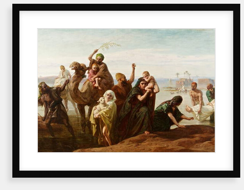 The Sudden Rising of the Nile, 1865 by Frederick Goodall