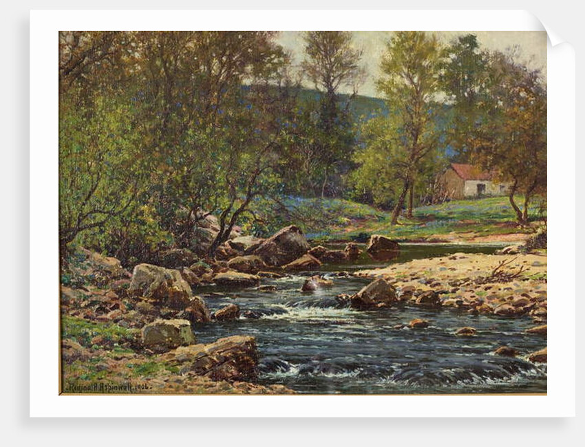 Springtime on the Wyre, Dolphinholme, 1906 by Reginald Aspinwall