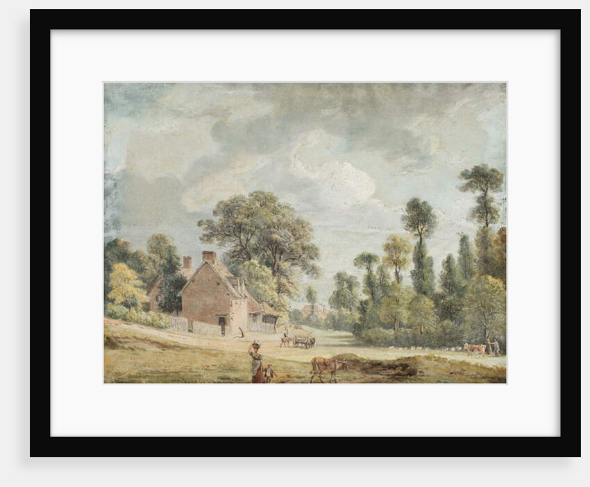 Looking down Egham Hill by Paul Sandby