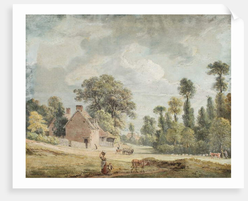 Looking down Egham Hill by Paul Sandby