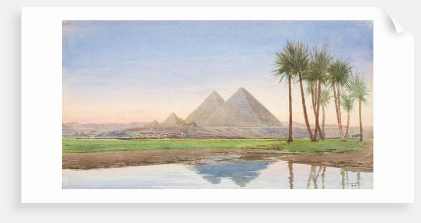 The Pyramids at Gizah, c.1907-10 by John Somerscales