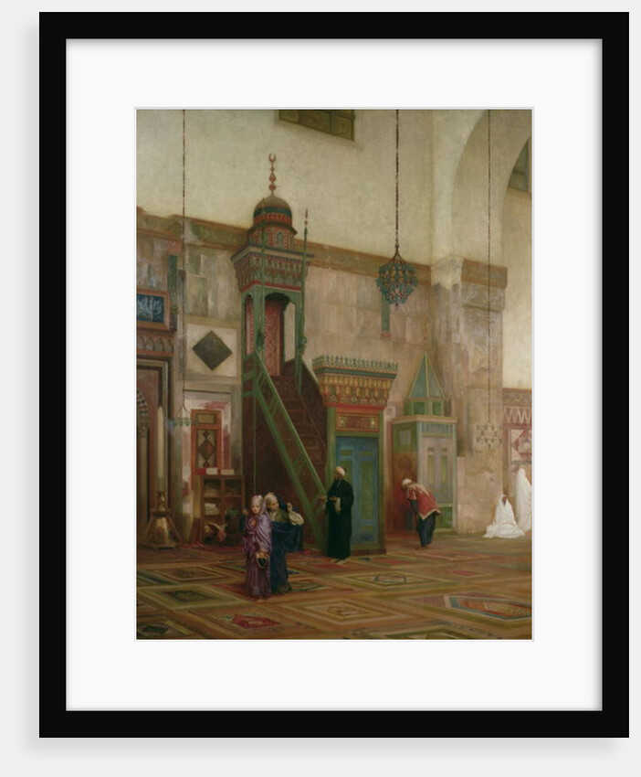 Detail of the interior of the Grand Mosque, Damascus, 1873-75 by Frederic Leighton