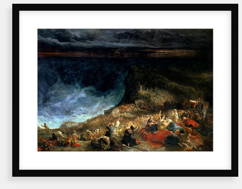The Delivery of Israel - Pharaoh and his Hosts overwhelmed in the Red Sea, 1825 by Francis Danby
