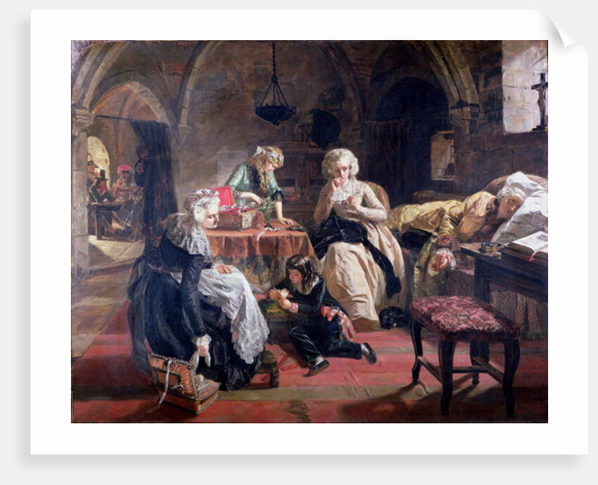 The Royal Family of France in the Prison of the Temple in 1792, 1851 by Edward Matthew Ward