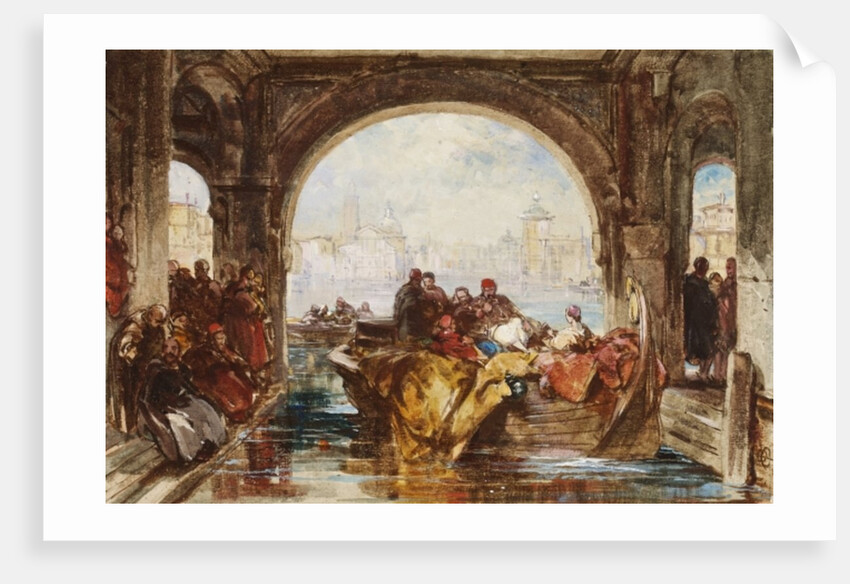 The Doge's Watergate at Venice, c.1830 by George Cattermole
