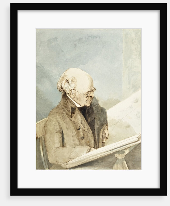 Mr Taylor, Hayman's pupil, in the Print Room of the British Museum, c.1820 by John Thomas Smith