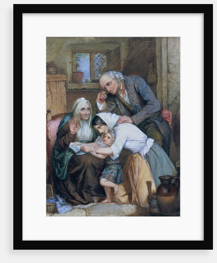 Good News, 1863 by Thomas Faed