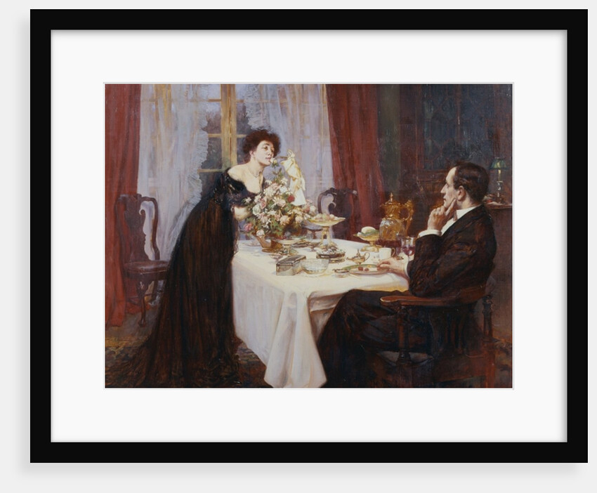 The Anniversary, 'I love thee to the level of everyday's most quiet need' - Elizabeth Barrett Browning, 1909 by Albert Chevallier Tayler