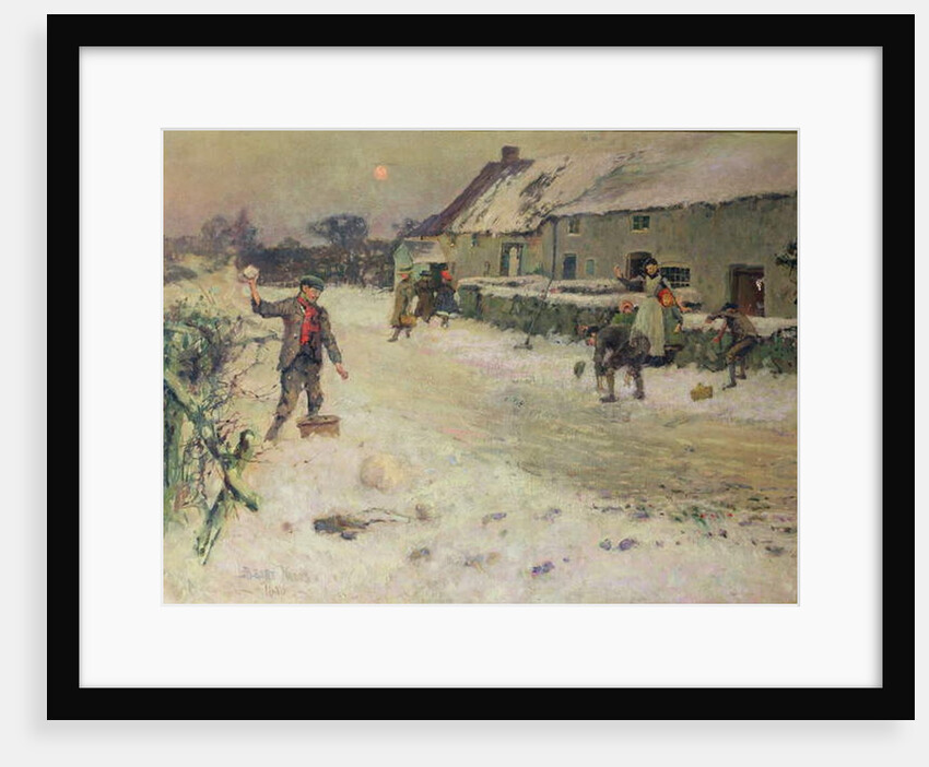 Snowballing, 1899 by Albert Woods