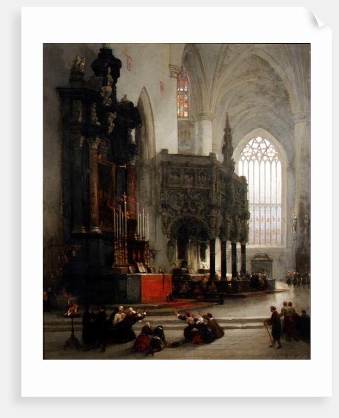 The Shrine of St. Gomar at Lierre, Belgium, 1849 by David Roberts