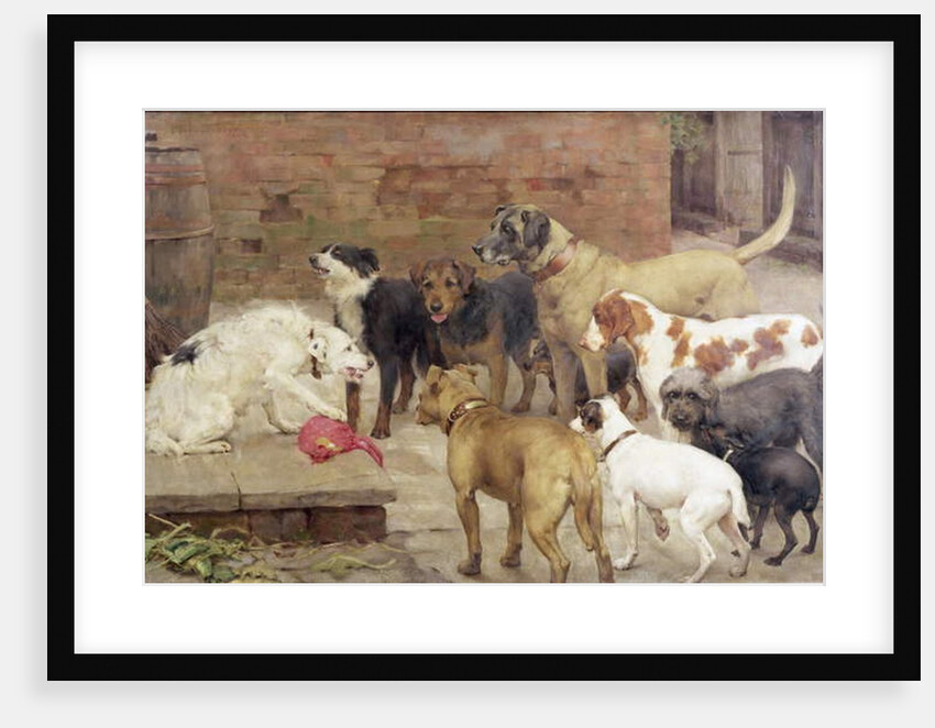 The Dog with his Master's Dinner, 1892 by Percy Harland Fisher