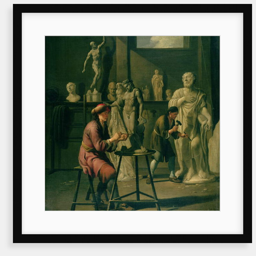 Interior of a Sculptor's Studio by Johann Heiss