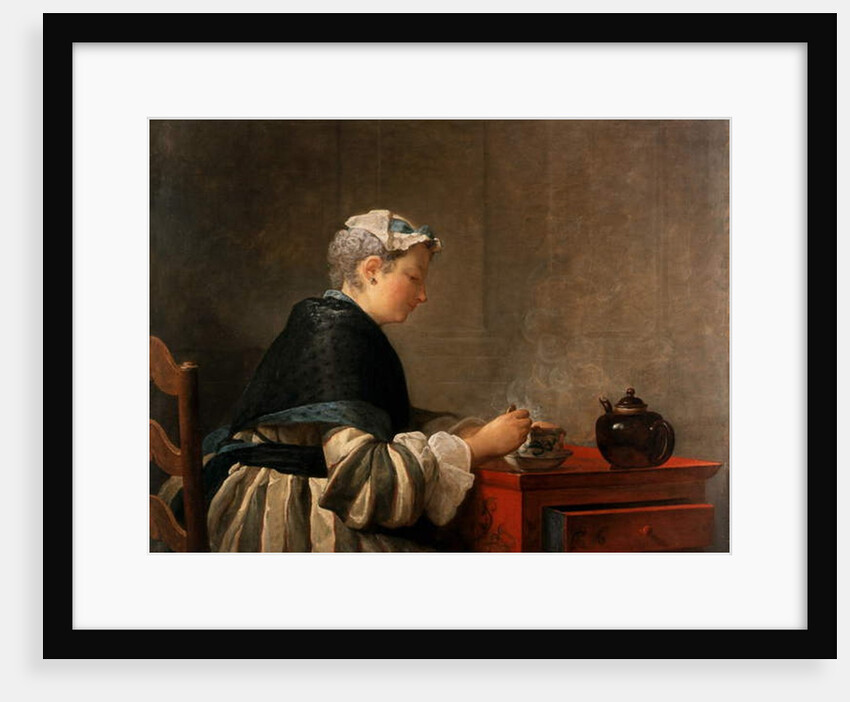 A Lady Taking Tea, 1735 by Jean-Baptiste Simeon Chardin
