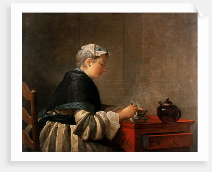 A Lady Taking Tea, 1735 by Jean-Baptiste Simeon Chardin