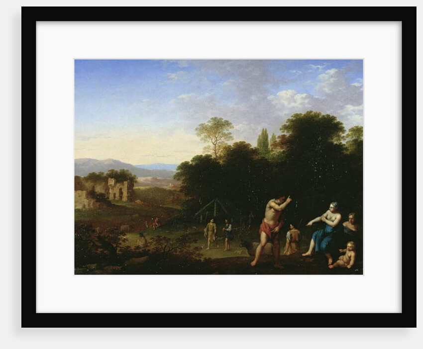 Classical figures in a Landscape, c.1630-50 by Cornelis van Poelenburgh or Poelenburch