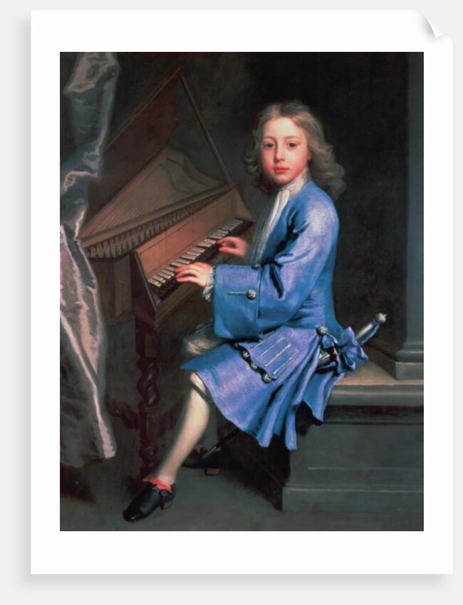 Garton Orme seated at the Spinet, c.1707 by Jonathan Richardson